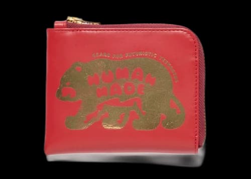 Human Made Leather Wallet Red
