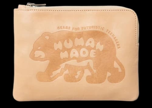 Human Made Leather Pouch White