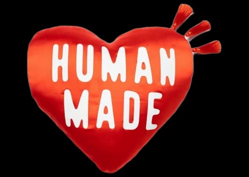 Human Made Heart Cushion Red