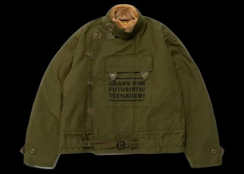 Human Made Military Motorcycle Jacket Olive Drab