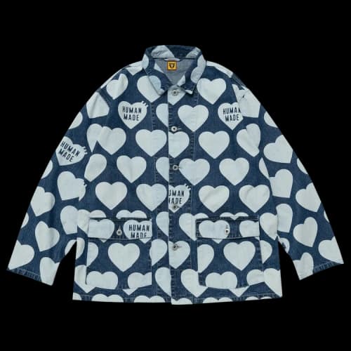 Human Made Heart Denim Coverall Jacket 'Indigo'