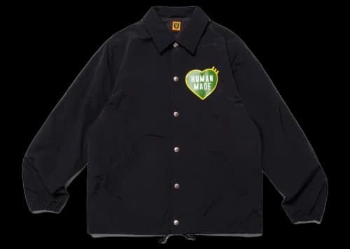 Human Made Heart Logo Coach Jacket Red