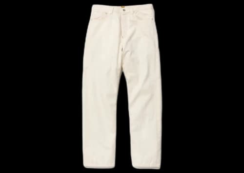 Human Made Natural Denim Work Pants White