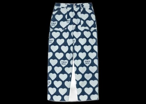 Human Made Heart Baggy Denim Pants Indigo