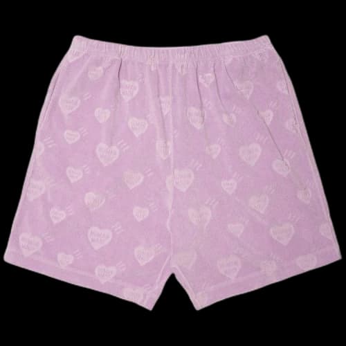 Human Made Heart Pile Shorts 'Purple'