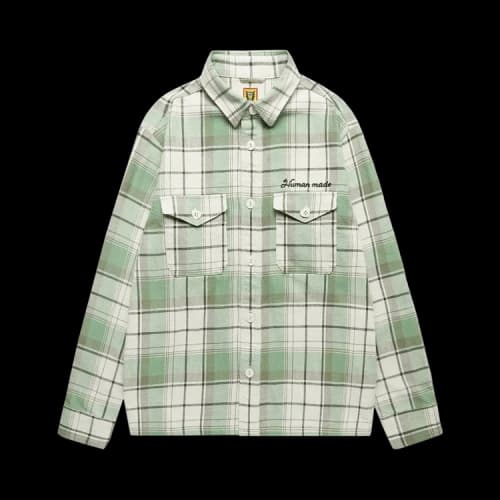 Human Made Checked Overshirt 'Green'