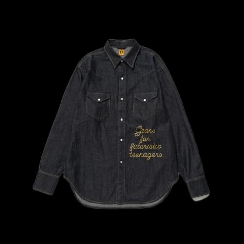 Human Made Denim Western Shirt Black Indigo