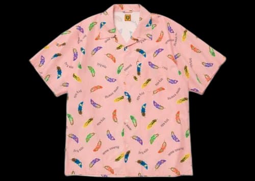 Human Made Feather Aloha Shirt Blue