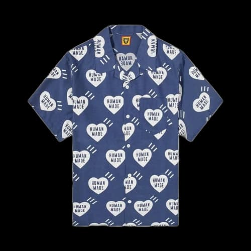 Human Made Heart Aloha Shirt 'Navy'