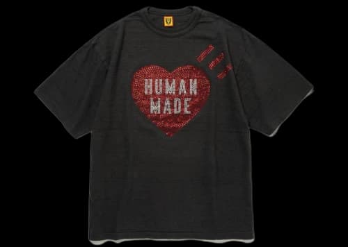 Human Made Crystal Heart Jewelry #2 T-Shirt Black