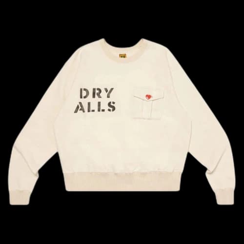 Human Made Cropped Military Sweatshirt 'White'