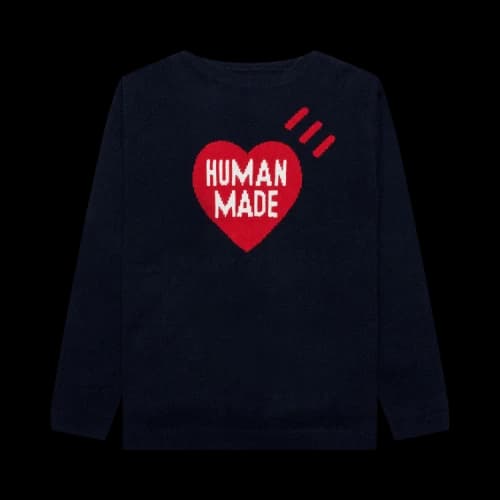 Human Made Heart Knit Sweater 'Navy'