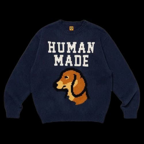 Human Made Dachs Knit Sweater 'Navy'