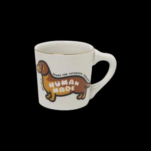 Human Made Dachshund Coffee Mug 'White'