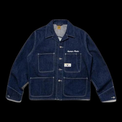 HUMAN MADE Denim Short Coverall Jacket 'Blue'