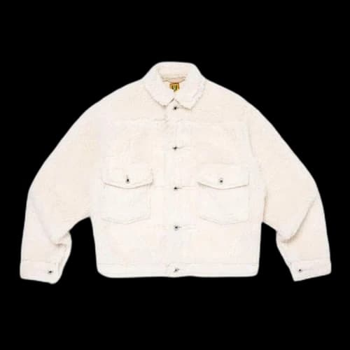 Human Made Boa Fleece Work Jacket 'White'