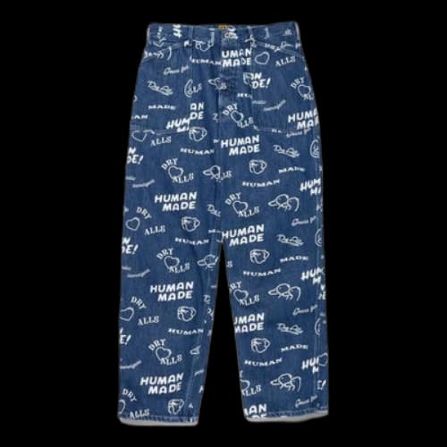 HUMAN MADE Printed Denim Baggy Jeans 'Indigo'