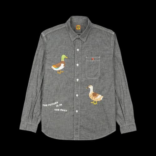 Human Made Chambray Long-Sleeve Shirt 'Black'