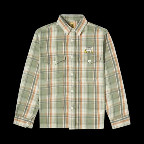 Human Made Check Long-Sleeve Shirt 'Green'
