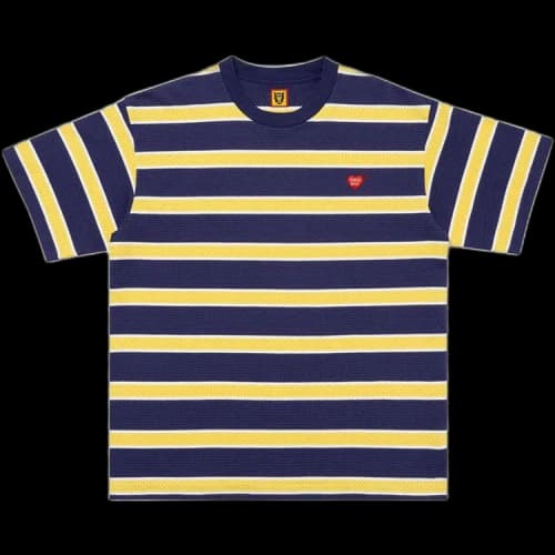 Human Made Striped Mesh T-Shirt 'Navy'