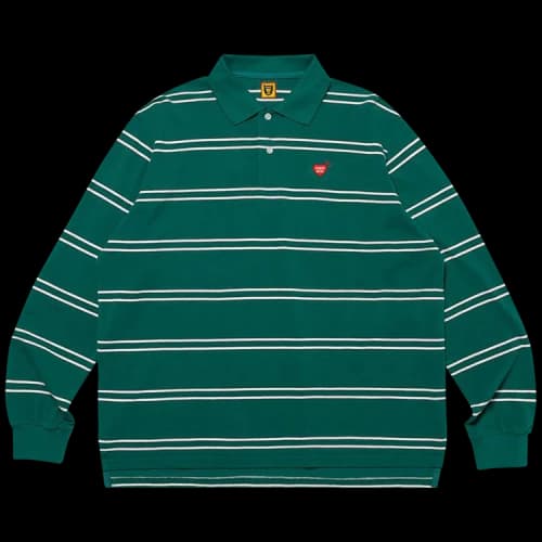 Human Made Long-Sleeve Polo Shirt 'Green'