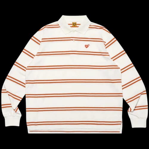 Human Made Long-Sleeve Polo Shirt 'White'