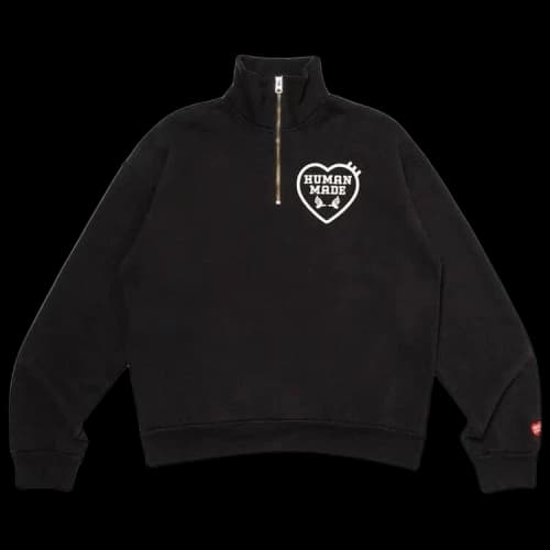 Human Made Military Half-Zip Sweatshirt 'Black'