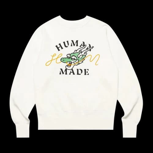 Human Made Dragon Sweatshirt #1 'White'