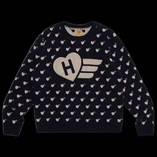 Human Made Heart Knit Sweater 'Navy'