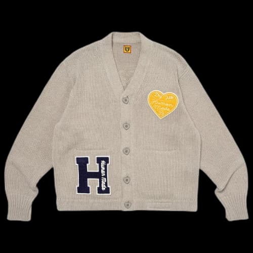 Human Made Low Gauge Knit Cardigan 'Grey'