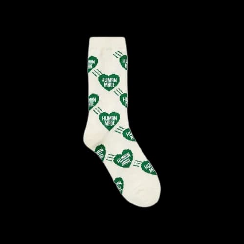 Human Made Heart Socks 'Green'