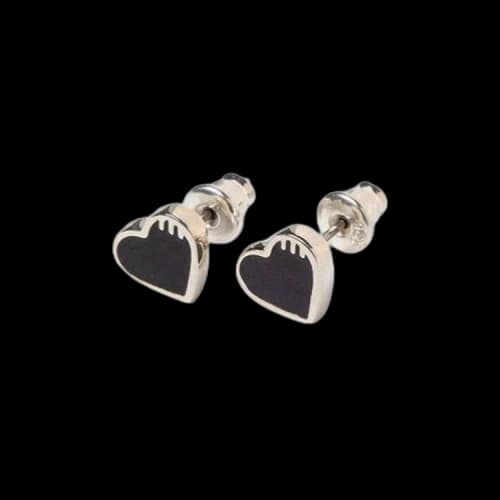 Human Made Heart Earring 'Black'