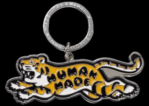 Human Made Animal #1 Tiger Keychain Silver