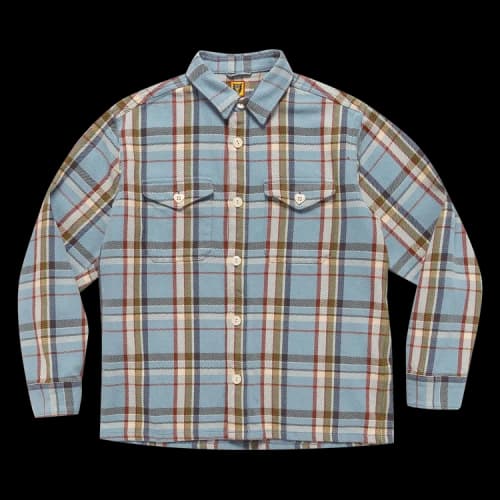 Human Made Check Shirt 'Blue'