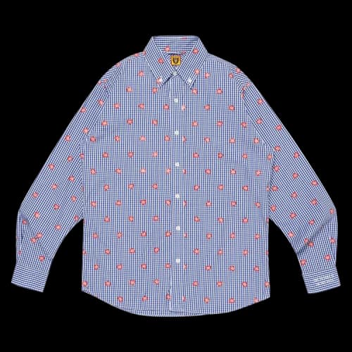 Human Made Heart Gingham Check Shirt 'Blue'