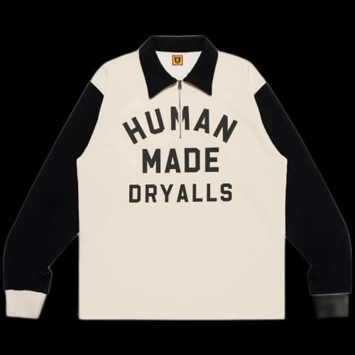 Human Made Zip-Up Long-Sleeve T-Shirt 'Black'