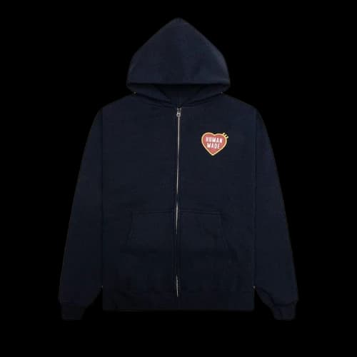Human Made Classic Zip-Up Hoodie 'Navy'