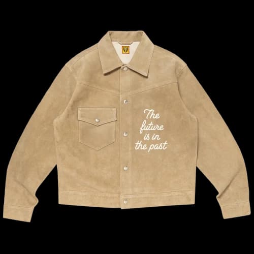 Human Made Suede Leather Jacket 'Beige'