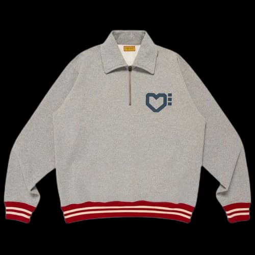 Human Made Half-Zip Sweatshirt 'Grey'