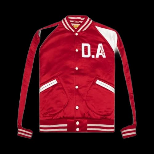Human Made Satin Stadium Jacket 'Red'