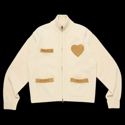 Human Made Zip Up Knit Cardigan 'White'