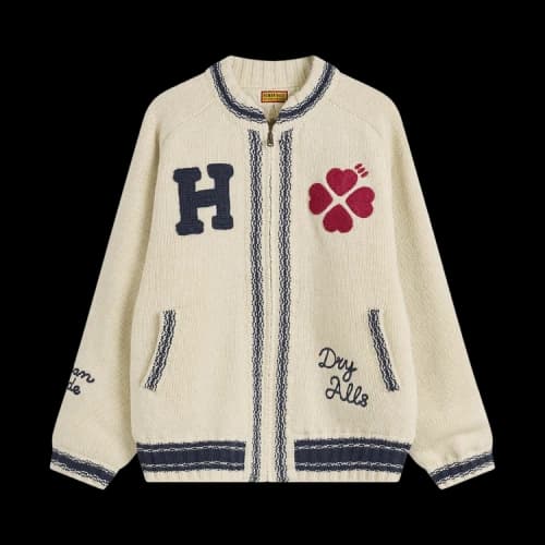 Human Made Zip Up Knit Jacket 'White'