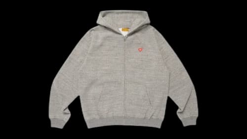 Human Made Classic Zip up Sweat Hoodie Gray