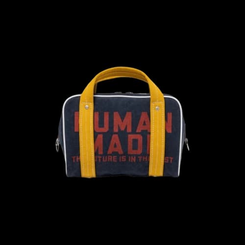 Human Made Canvas Boston Bag Small 'Navy'
