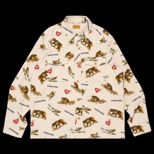 Human Made Flannel Shirt 'White'