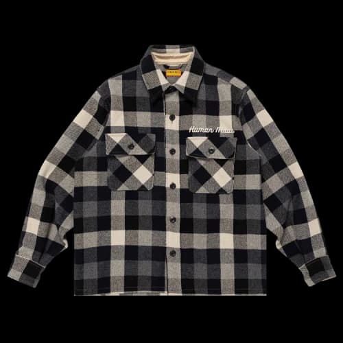 Human Made Wool Check Shirt Jacket 'Black'