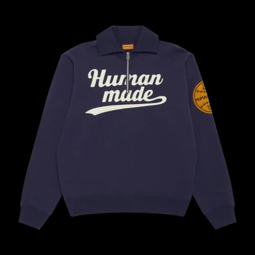 Human Made Half-Zip Sweatshirt 'Navy'