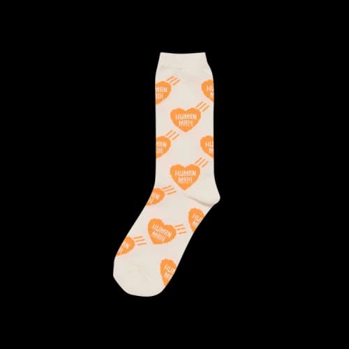 Human Made Heart Socks 'Orange'