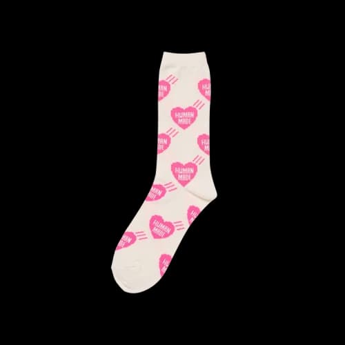 Human Made Heart Socks 'Pink'