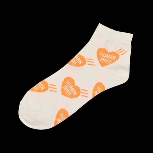 Human Made Heart Short Socks 'Orange'